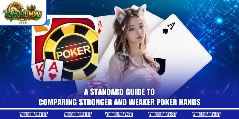 A standard guide to comparing stronger and weaker Poker hands