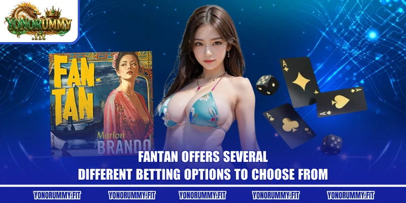 Fantan offers several different betting options to choose from
