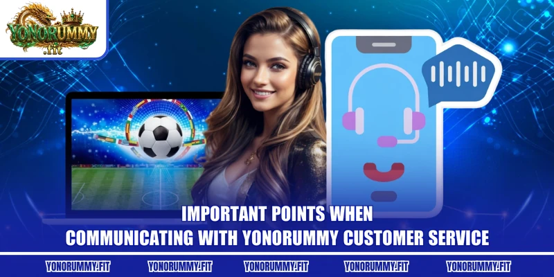 Important points when communicating with Yonorummy customer service