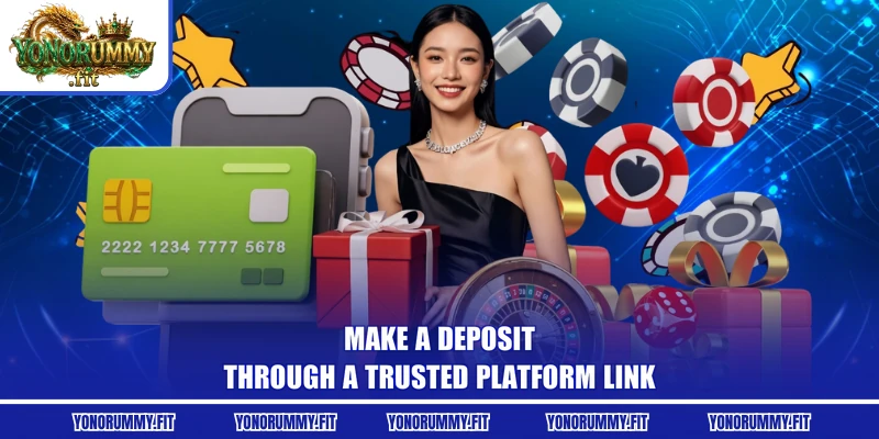 Make a deposit through a trusted platform link