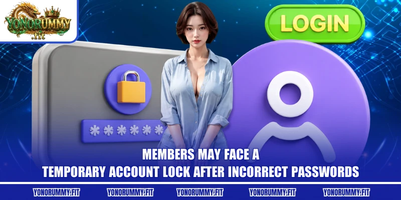 Members may face a temporary account lock after incorrect passwords