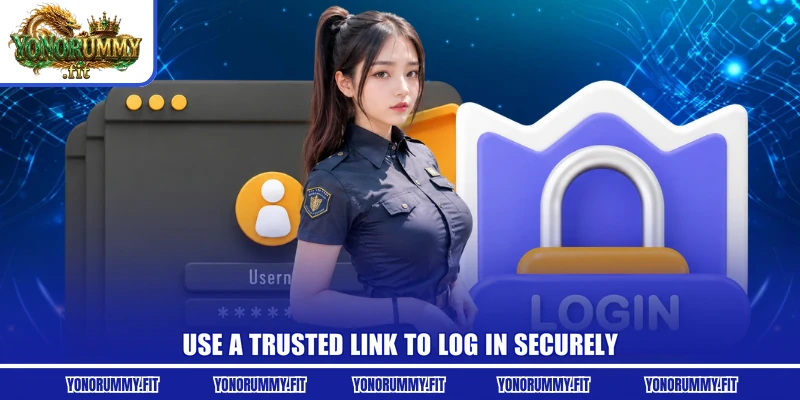 Use a trusted link to log in securely